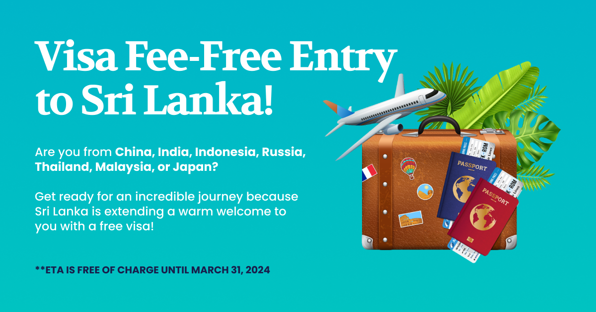 Exciting News For Travelers Explore Sri Lanka With No Visa Fees   Social Meta Image 